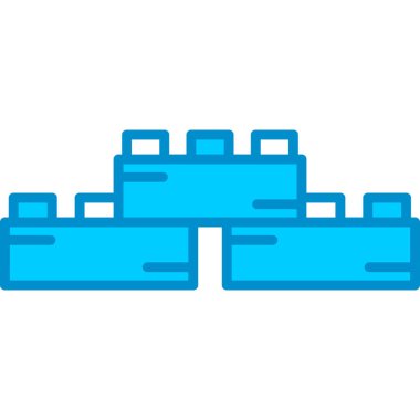 Web kullanımı için Oyuncak Blokları Basit Vektör Simgesi