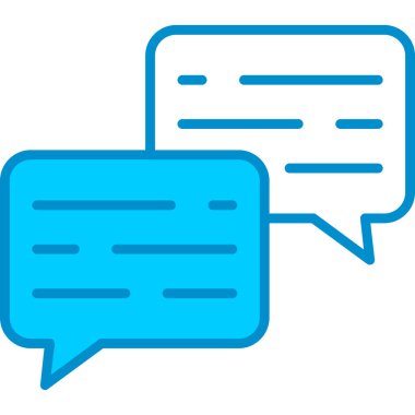 Web Kullanımı İçin Sohbet Basit Vektör Simgesi