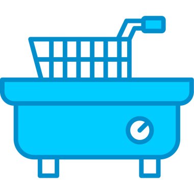 Web kullanımı için Derin Fryer Basit Vektör Simgesi