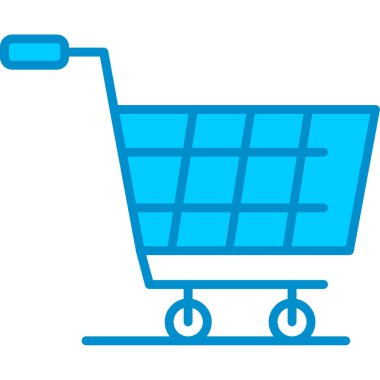 Web kullanımı için Alışveriş Arabası Basit Vektör Simgesi