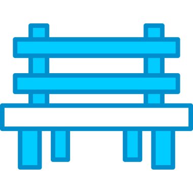 Web kullanımı için Bench Basit Vektör Simgesi