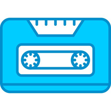 Web Kullanımı için Kaset Basit Vektör Simgesi