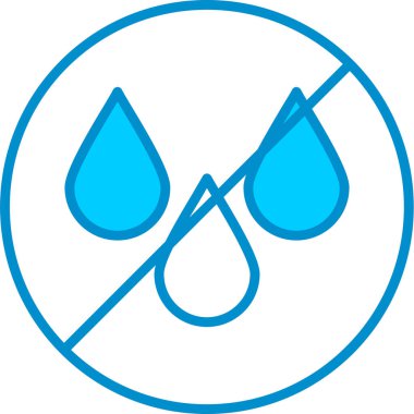 Web kullanımı için Su Basit Vektör Simgesi Yok