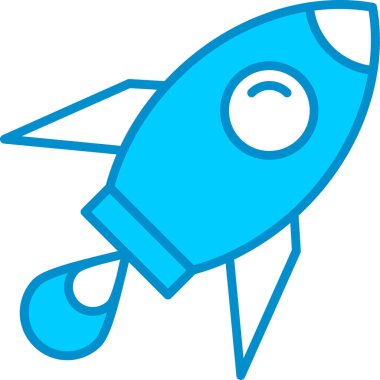 Web Kullanımı için Roket Basit Vektör Simgesi