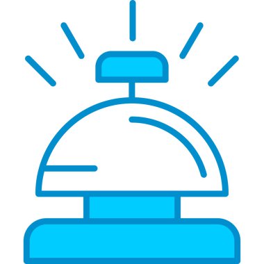 Web kullanımı için Resepsiyon Çanı Basit Vektör Simgesi