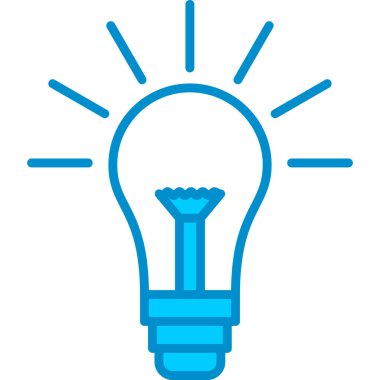 Web kullanımı için Ampul Basit Vektör Simgesi