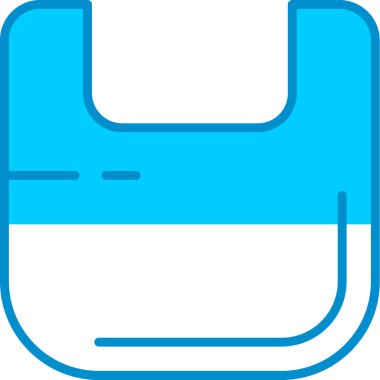 Web kullanımı için Plastik Torba Basit Vektör Simgesi