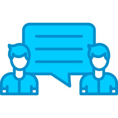 Web Kullanımı İçin Basit Vektör Simgesi Sohbeti