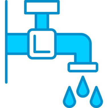 Web kullanımı için Su Musluğu Basit Vektör Simgesi