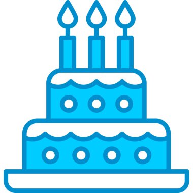 Web Kullanımı için Kek Basit Vektör Simgesi