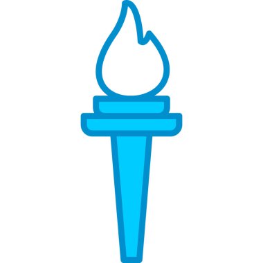 Web Kullanımı İçin Meşale Basit Vektör Simgesi