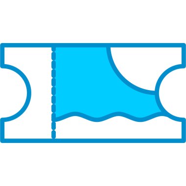 Web kullanımı için Bilet Basit Vektör Simgesi