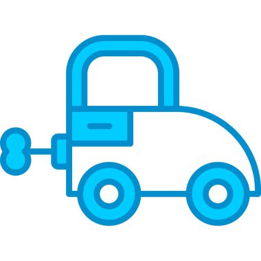 Web Kullanımı için Araba Oyuncağı Basit Vektör Simgesi