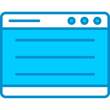 Web kullanımı için Tarayıcı Basit Vektör Simgesi