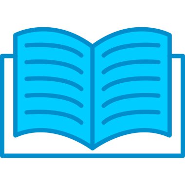 Web kullanımı için Basit Kitap Vektör Simgesi Aç