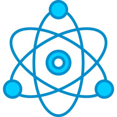 Web Kullanımı için Atom Basit Vektör Simgesi