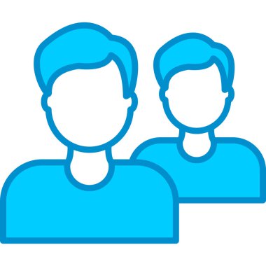 Web Kullanımı için Arkadaşlar Basit Vektör Simgesi