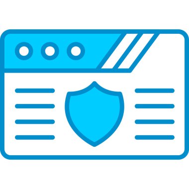 Web Tarayıcı Web Kullanımı için Basit Vektör Simgesi