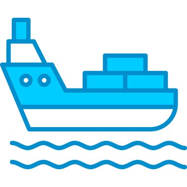 Web Kullanımı için Taşımacılık, Tekne, Kargo, Taşıyıcı, Nakliye, Ulaşım, İşyeri Glyph Güvenliği