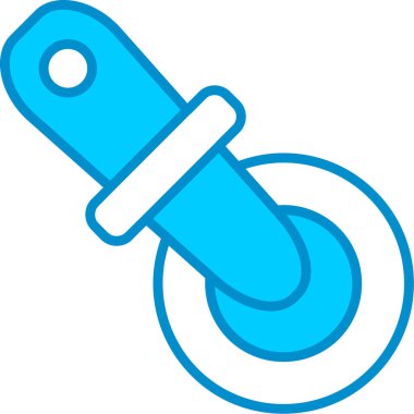 Web kullanımı için Pizza Kesicisi Basit Vektör Simgesi