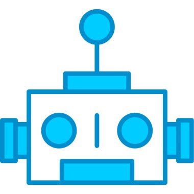 Web Kullanımı için Robot Basit Vektör Simgesi