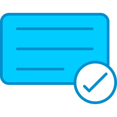 Web kullanımı için Basit Vektör Simgesini Kontrol Et