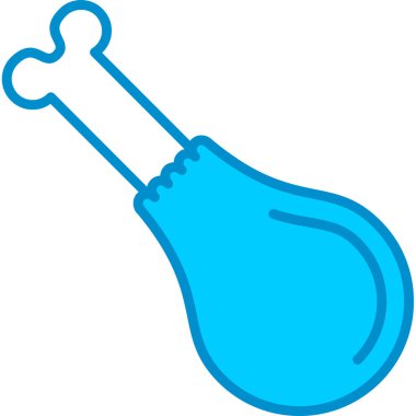 Web kullanımı için Bacak Parçası Basit Vektör Simgesi