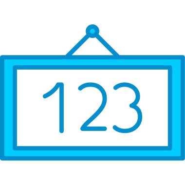 Web kullanımı için Beyaz Tahta Basit Vektör Simgesi