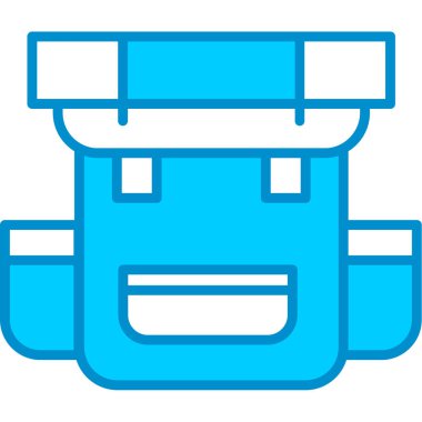 Web kullanımı için Sırt Çantası Basit Vektör Simgesi