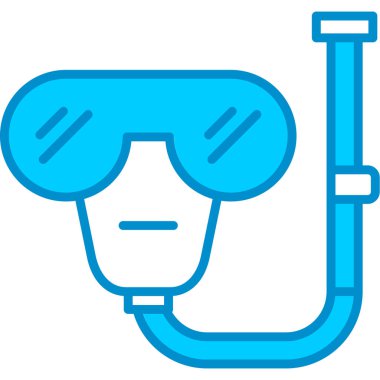 Web kullanımı için Dalış Maskesi Basit Vektör Simgesi