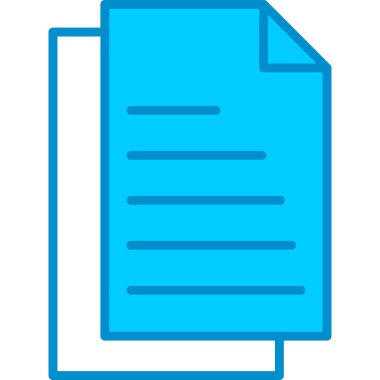 Web kullanımı için Belge Basit Vektör Simgesi