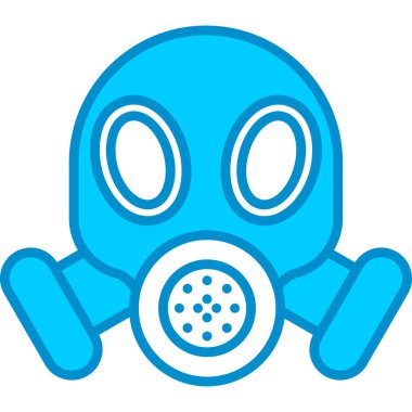 Web kullanımı için Gaz Maskesi Basit Vektör Simgesi