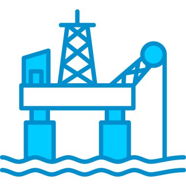 Web kullanımı için Yağ Platformu Basit Vektör Simgesi