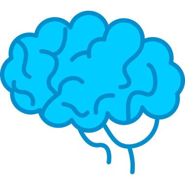 Web Kullanımı için Basit Beyin Vektörü Simgesi