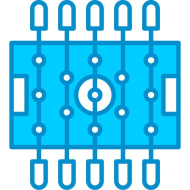 Web kullanımı için Tablo Futbolu Basit Vektör Simgesi