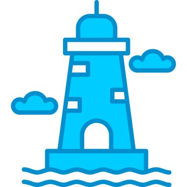 Web kullanımı için Deniz feneri Basit Vektör Simgesi