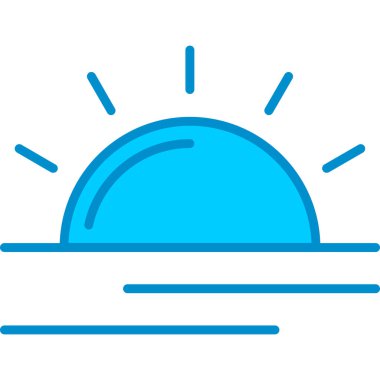 Web kullanımı için Günbatımı Basit Vektör Simgesi