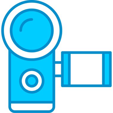 Web kullanımı için Video Kaydedici Basit Vektör Simgesi