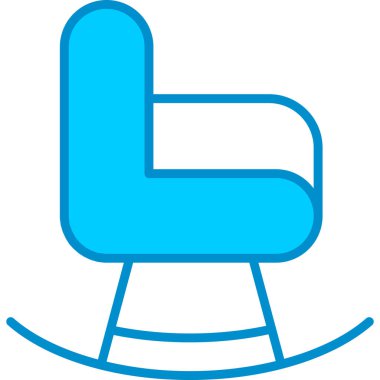 Web kullanımı için Sallanan Sandalye Basit Vektör Simgesi