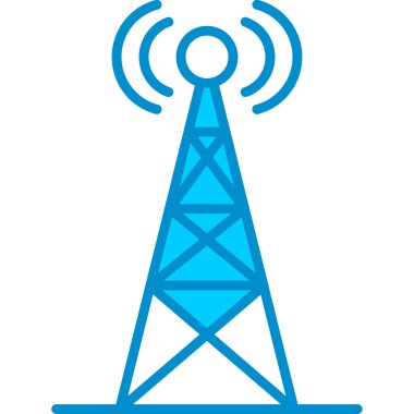 Web kullanımı için Sinyal Kulesi Basit Vektör Simgesi