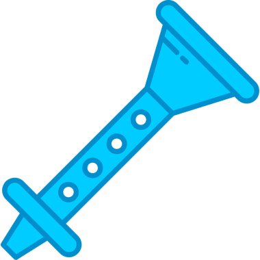 Web kullanımı için Flüt Basit Vektör Simgesi