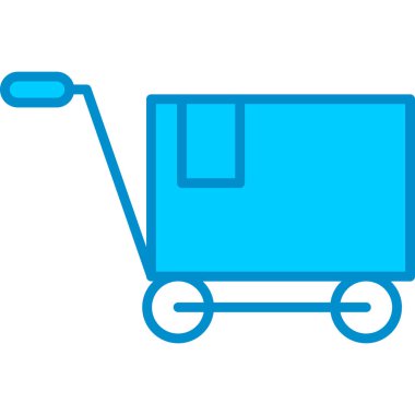 Web kullanımı için Alışveriş Arabası Basit Vektör Simgesi