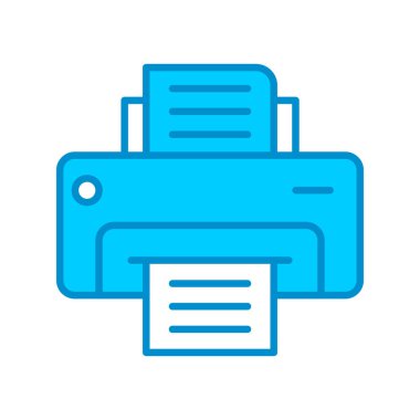 Web kullanımı için Yazıcı Basit Vektör Simgesi