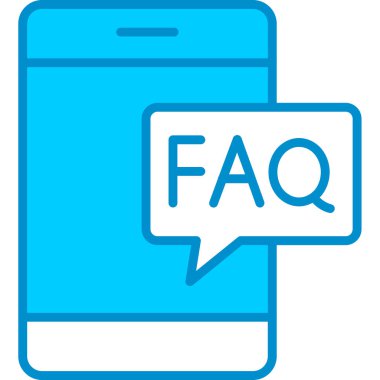 Web Kullanımı için SSS Basit Vektör Simgesi