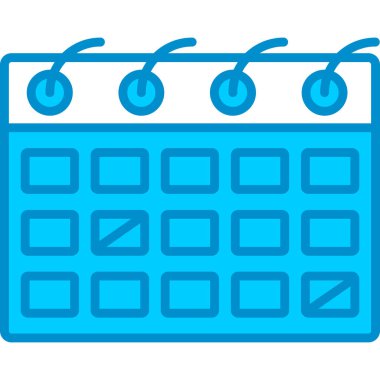 Web kullanımı için Takvim Basit Vektör Simgesi