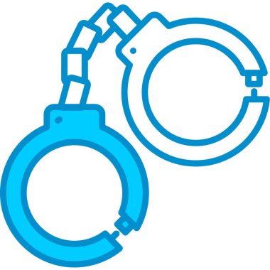 Web Kullanımı için Polis Kelepçeleri Basit Vektör Simgesi