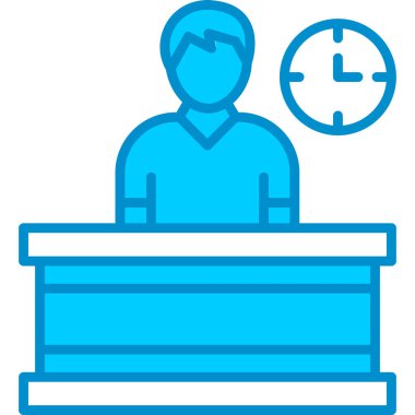 Web kullanımı için Bilgi Masası Basit Vektör Simgesi