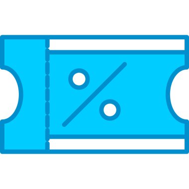 Web kullanımı için basit vektör simgesi kuponu