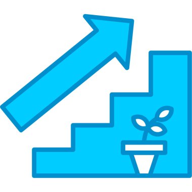 Web kullanımı için Basit Vektör Simgesi Merdivenleri