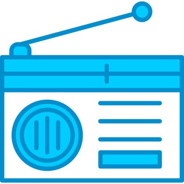 Web kullanımı için Radyo Basit Vektör Simgesi